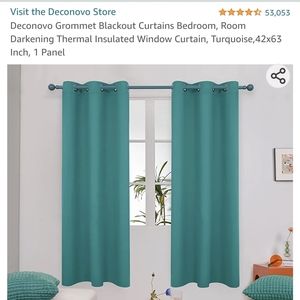Deconovo black out curtains teal/Turquoise